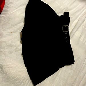 No Boundaries Black Mini Skirt with Belt